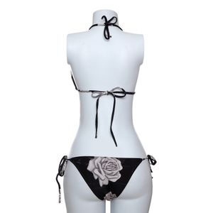 Biquini Andrea Bogosian Floral Preto