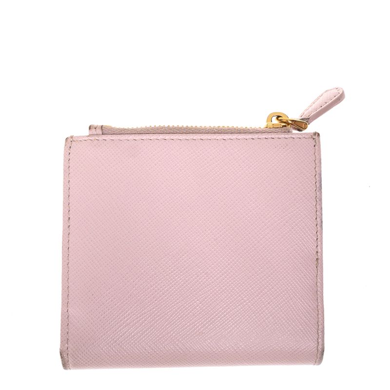 Carteira-Prada-Pequena-Saffiano-Rosa