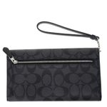 Bolsa-Coach-Clutch-Envelope-Monograma-Cinza