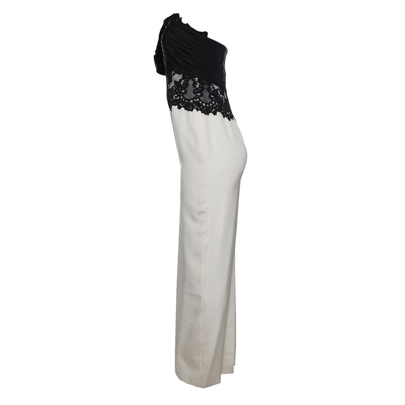 Vestido-Marchesa-Notte-Sem-Alca-Flor-Bicolor-Preto-