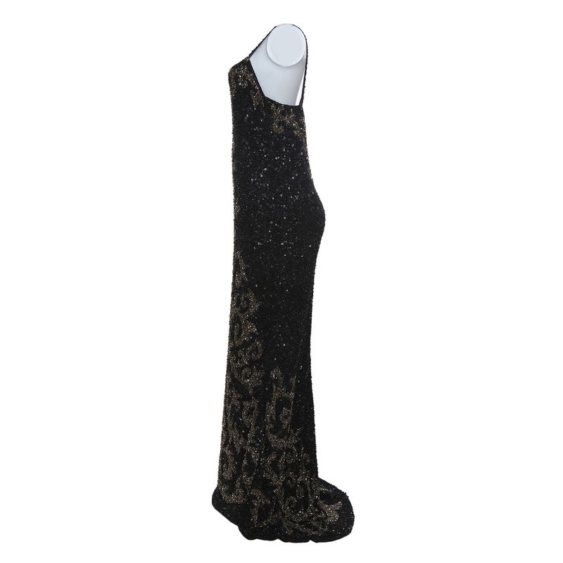 Vestido-Bordado-Preto-e-Dourado-
