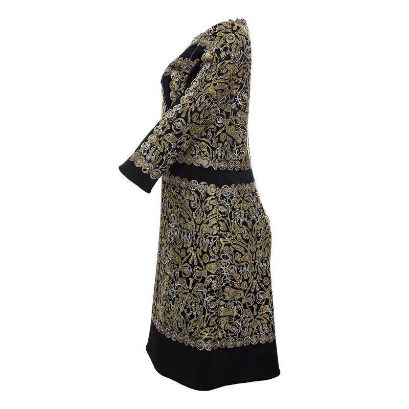 Vestido-Bordado-Dourado-Preto-
