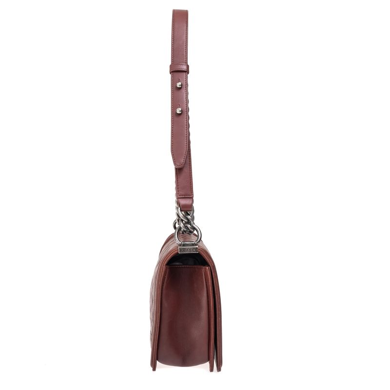 Bolsa-Chanel-Boy-Media-Marrom