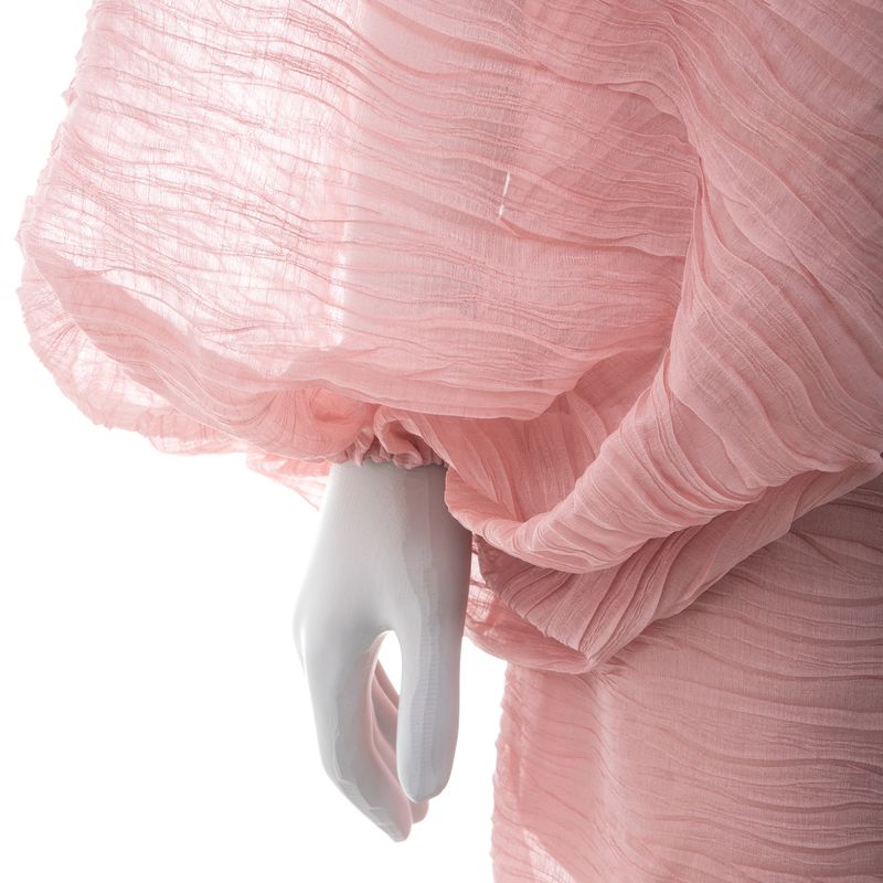 Vestido-Paula-Raia-Longo-Plissado-Rosa