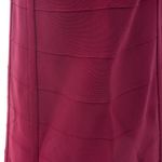 Vestido-Herve-Leger-Longo-Sem-Alca-Vinho