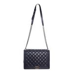 Bolsa-Chanel-Boy-Grande-Couro-Azul-Marinho