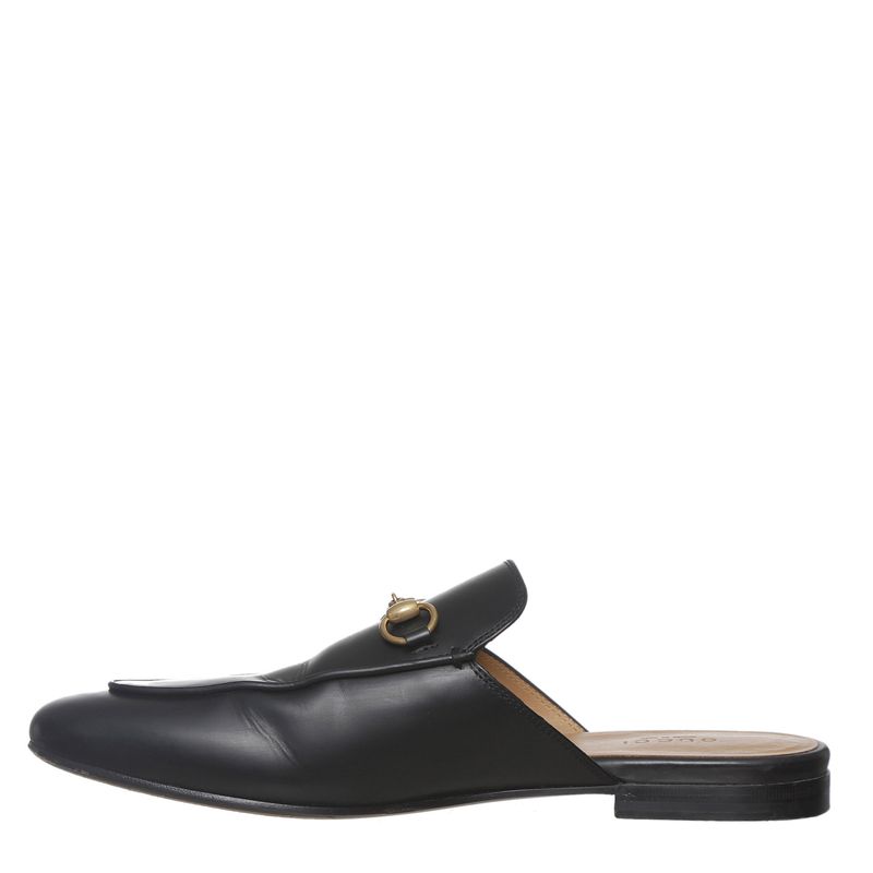 Sapato-Gucci-Mule-Princetown-Couro-Preto