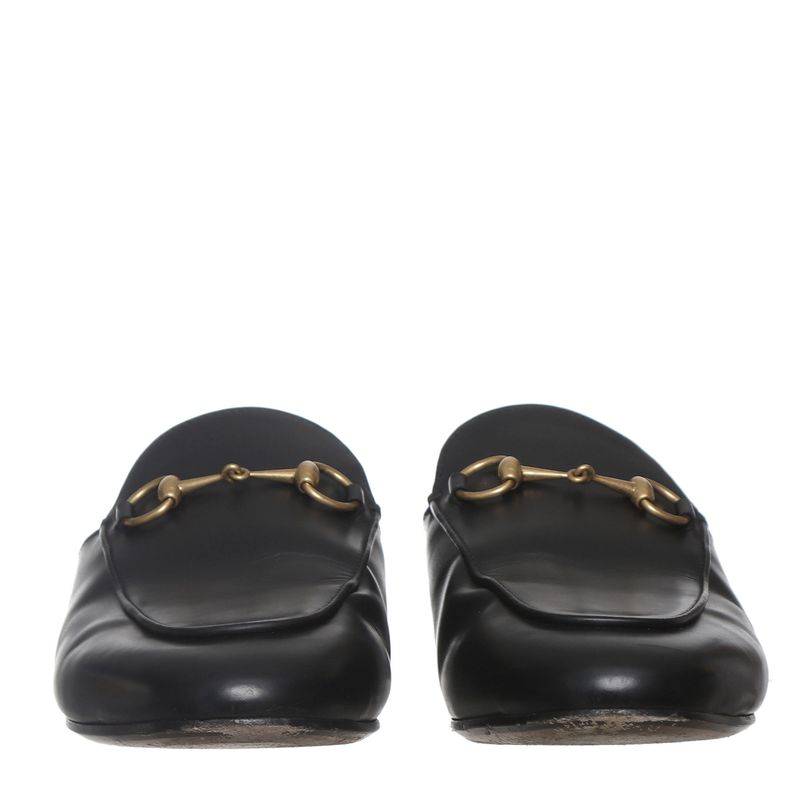 Sapato-Gucci-Mule-Princetown-Couro-Preto