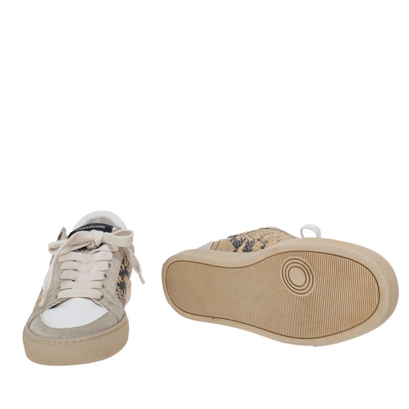 Tenis-Zadig---Voltaire-em-Couro-Exotico-e-Camurca-