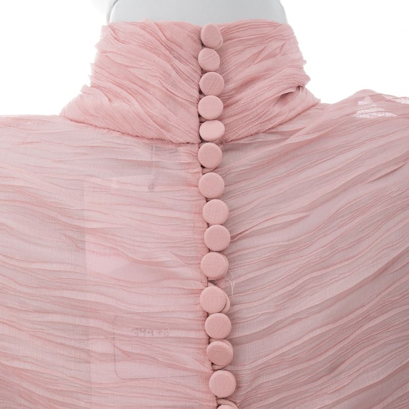 Vestido-Paula-Raia-Longo-Plissado-Rosa