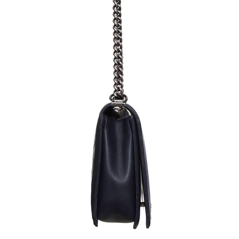 Bolsa-Chanel-Boy-Grande-Couro-Azul-Marinho