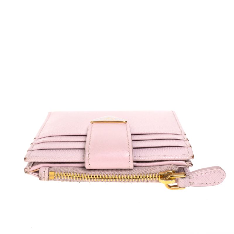 Carteira-Prada-Pequena-Saffiano-Rosa