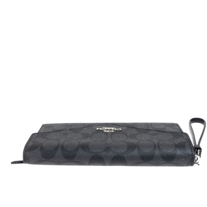 Bolsa-Coach-Clutch-Envelope-Monograma-Cinza