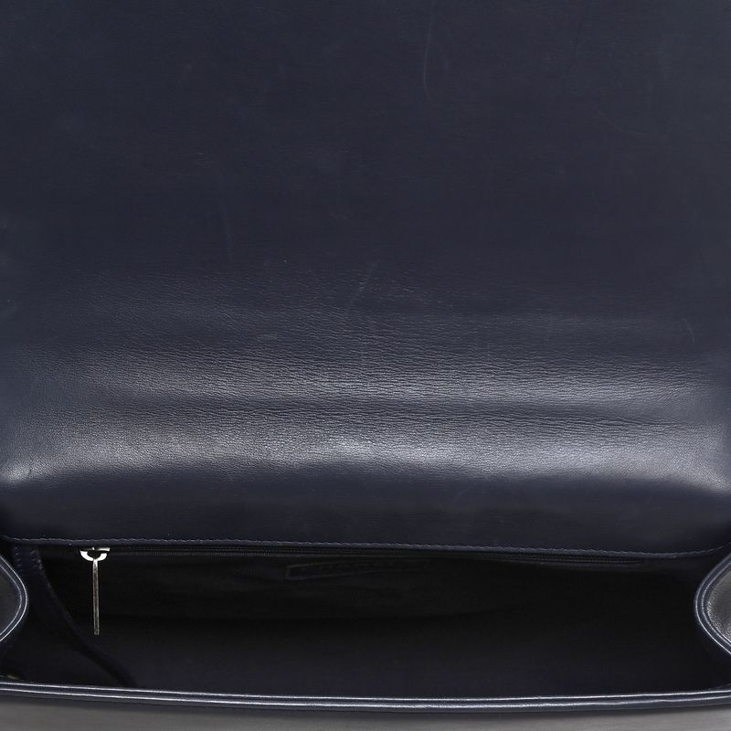 Bolsa-Chanel-Boy-Grande-Couro-Azul-Marinho