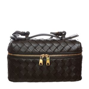 Bolsa Bottega Veneta Bang Bang Intrecciato Marrom