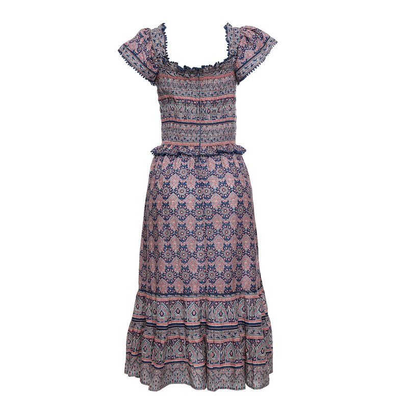 Vestido-Estampado-Floral-Azul