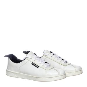 Tênis Chanel Couro Branco