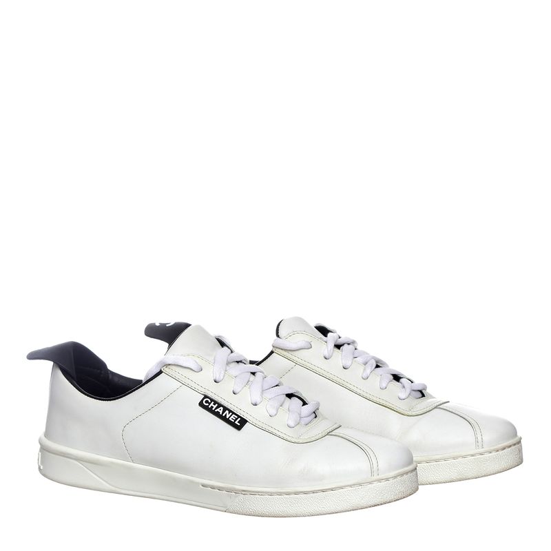Tenis-Chanel-Couro-Branco
