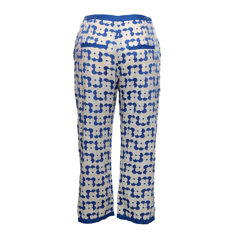 Calca-Cris-Barros-Estampado-Azul