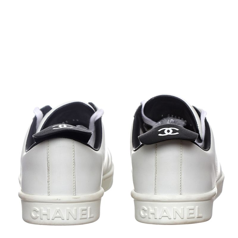 Tenis-Chanel-Couro-Branco