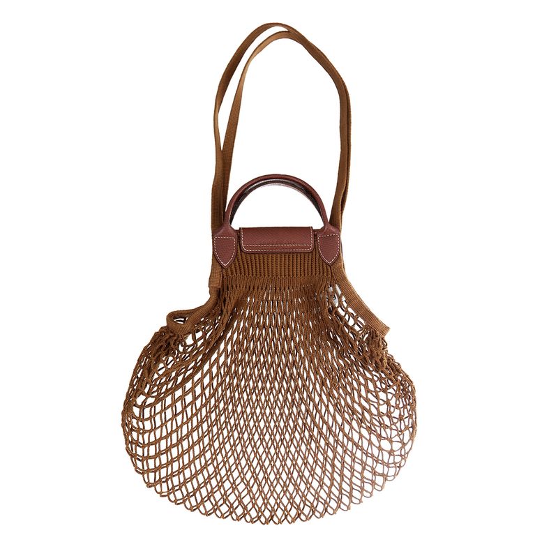 Bolsa-Longchamp-Le-Pliage-Mesh-Caramelo