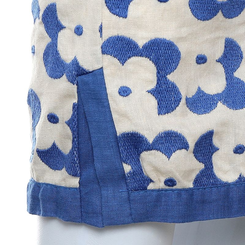 Calca-Cris-Barros-Estampado-Azul