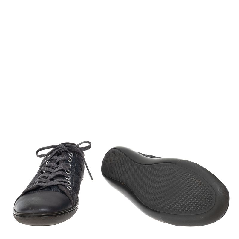 Tenis-Louis-Vuitton-Lona-Damiere-Ebene-Preto
