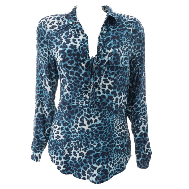 Blusa-Equipment-Animal-Print-Azul