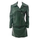Conjunto-Patricia-Viera-Jaqueta-e-Saia-Couro-Verde