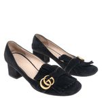 Sapato-Gucci-Franja-Double-G-Camurca-Preto