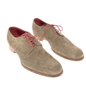 Sapato Louis Vuitton Oxford Camurça Bege