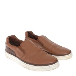 Tênis Prada Slip On Couro Caramelo
