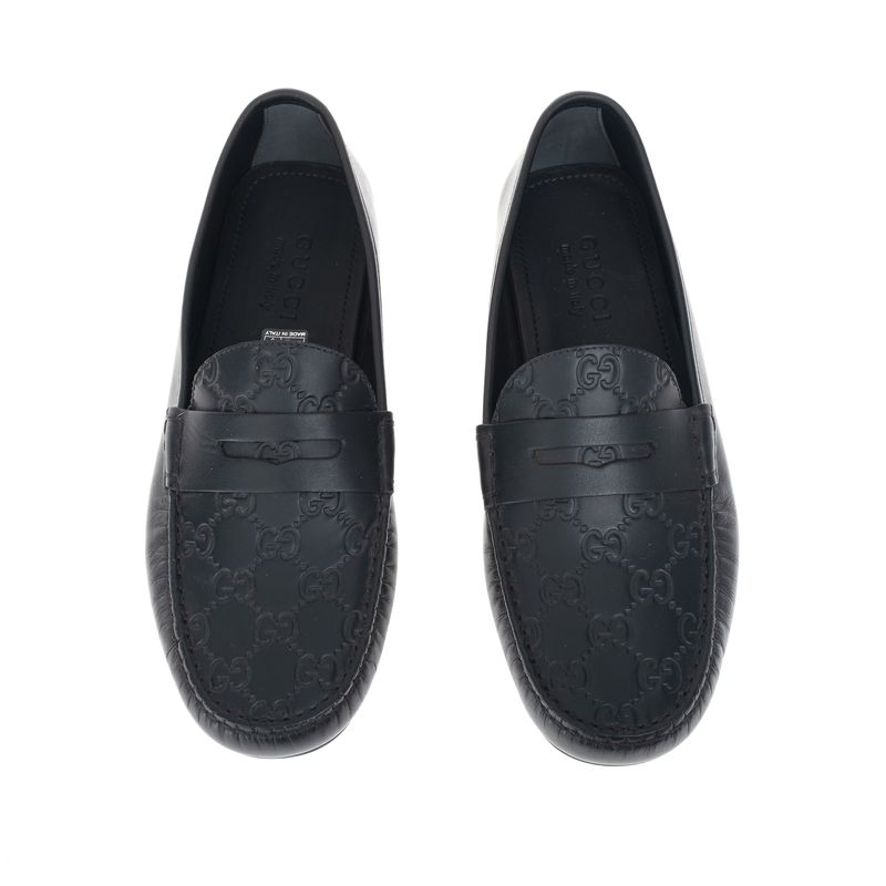Mocassim-Gucci-Signature-Driver-Preto