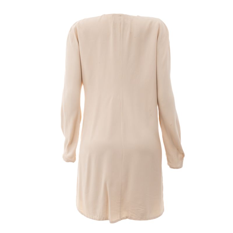 Vestido-Cris-Barros-Tassel-Bege