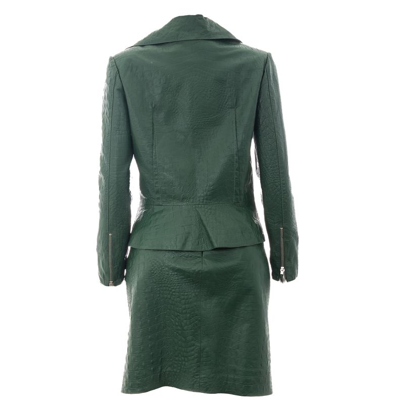 Conjunto-Patricia-Viera-Jaqueta-e-Saia-Couro-Verde