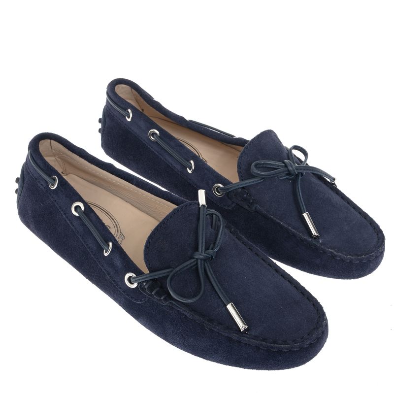 Mocassim-Tod-s-Gommino-Camurca-Azul