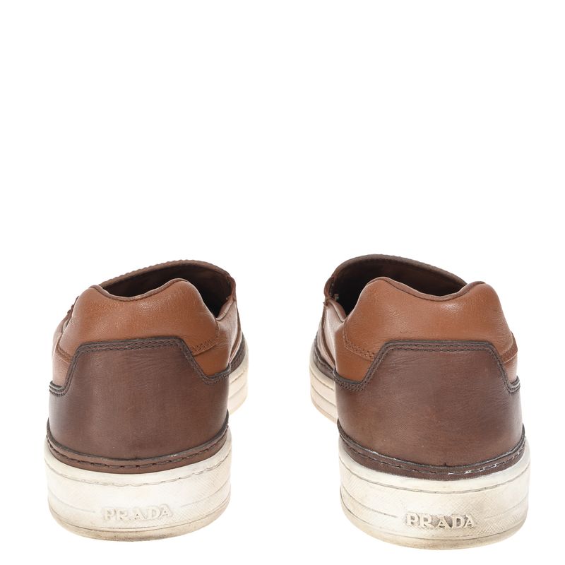 Tenis-Prada-Slip-On-Couro-Caramelo-