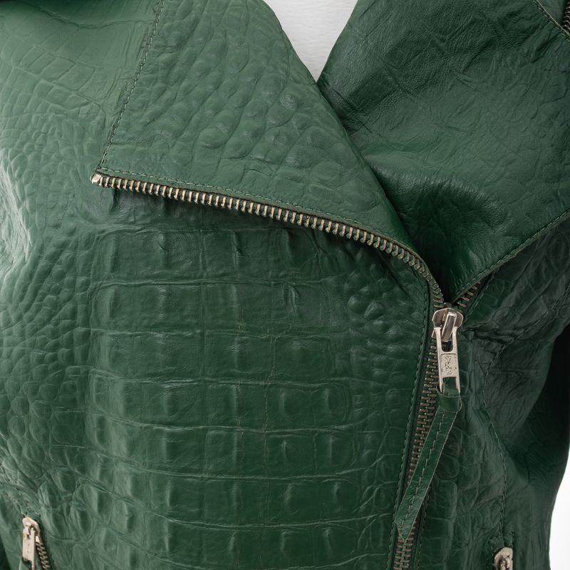 Conjunto-Patricia-Viera-Jaqueta-e-Saia-Couro-Verde