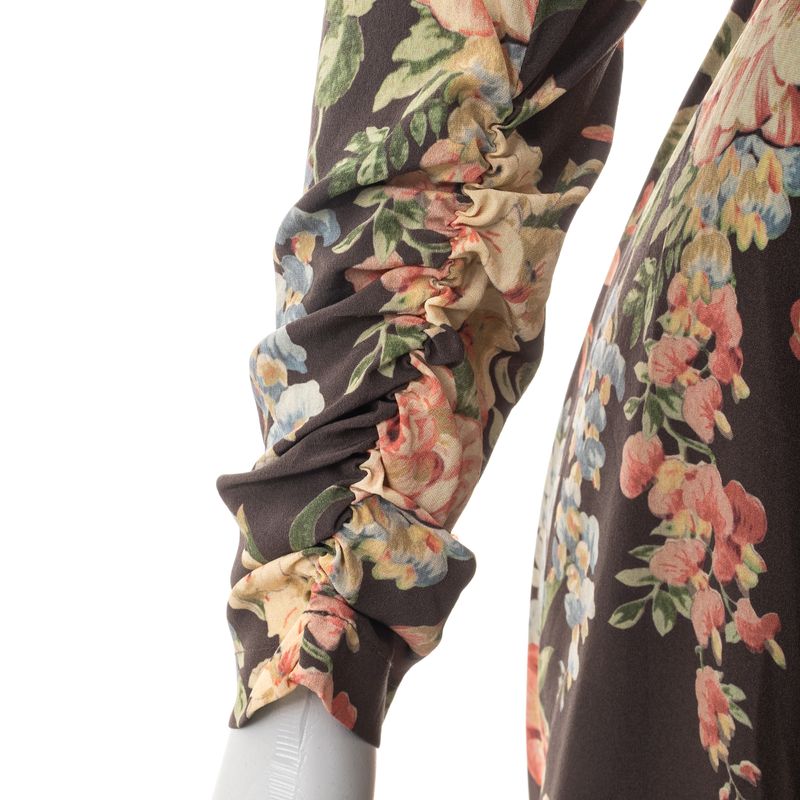 Vestido-Zimmermann-Floral-Cinza