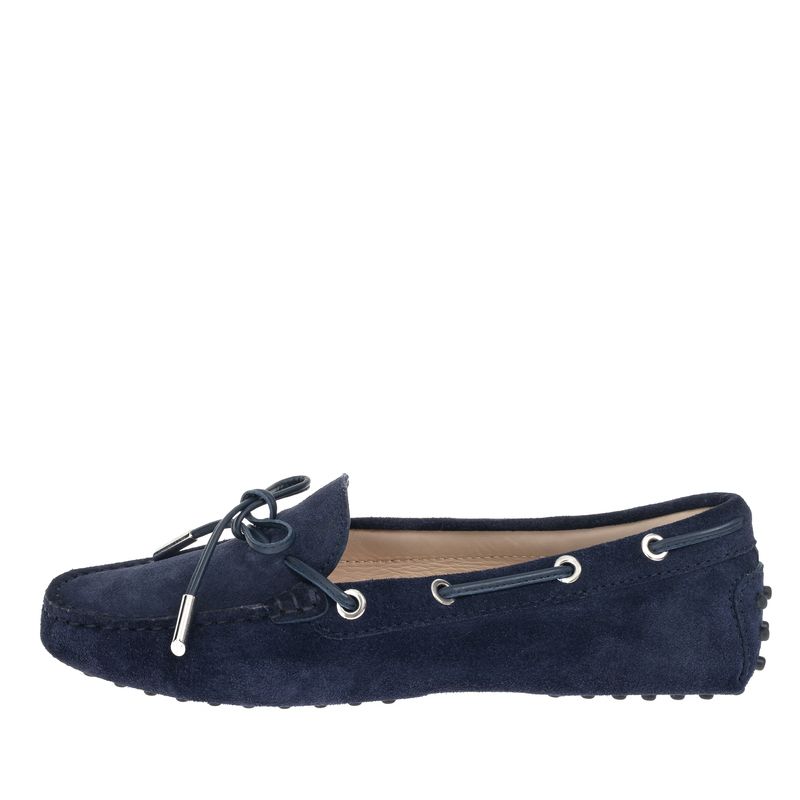 Mocassim-Tod-s-Gommino-Camurca-Azul