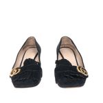 Sapato-Gucci-Franja-Double-G-Camurca-Preto