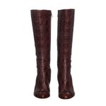 Bota-Christian-Dior-Couro-Marrom-Cano-Alto