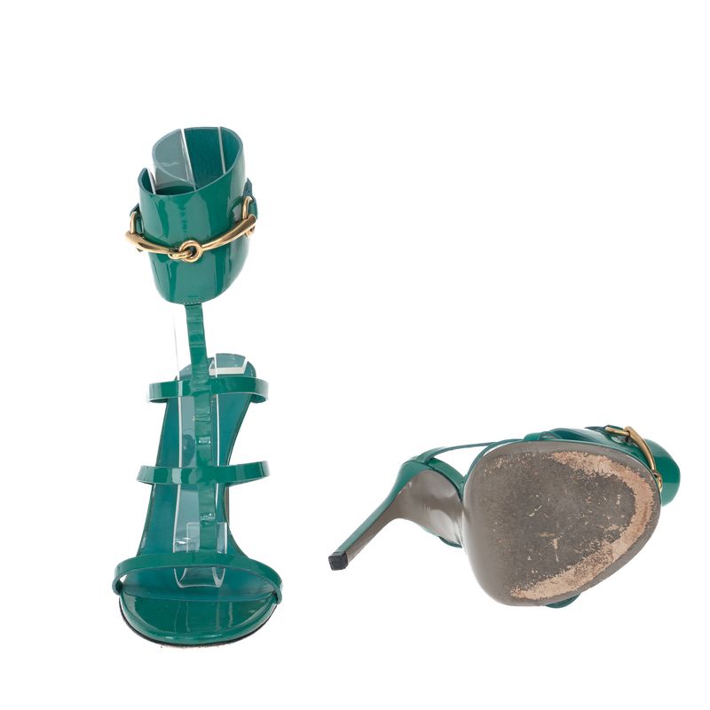 Sandalia-Gucci-Ursula-Tornozeleira-Horsebit-Verde