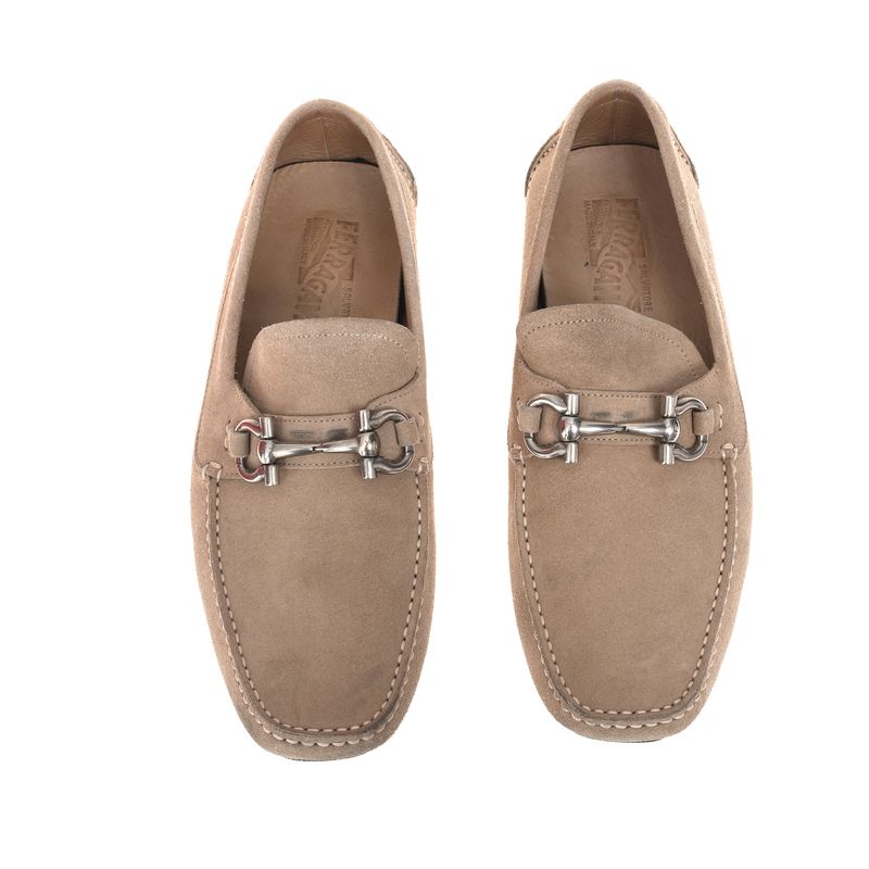 Mocassim-Salvatore-Ferragamo-Gancini-Camurca-Bege
