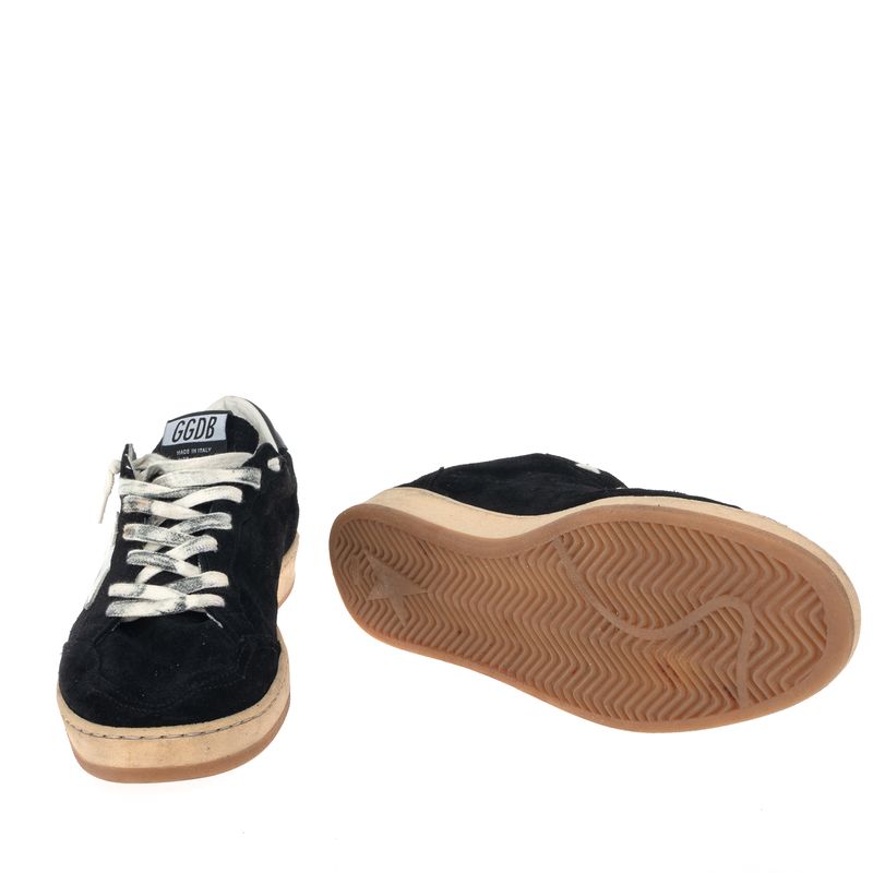 Tenis-Golden-Goose-Ball-Star-Camurca-Preto