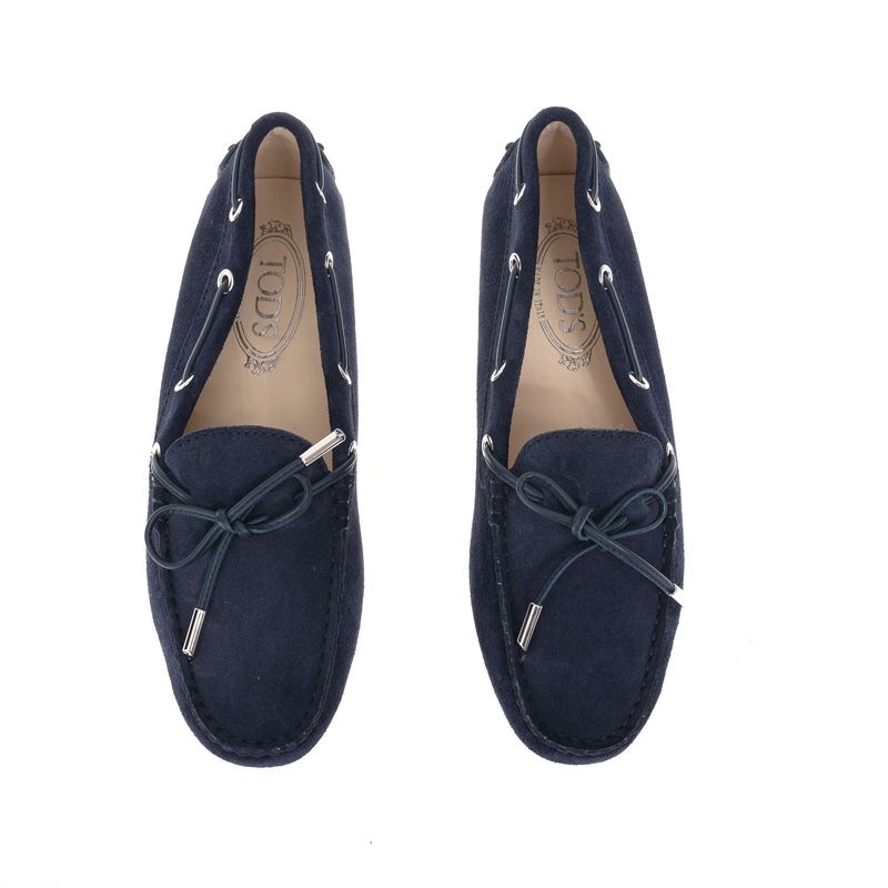 Mocassim-Tod-s-Gommino-Camurca-Azul