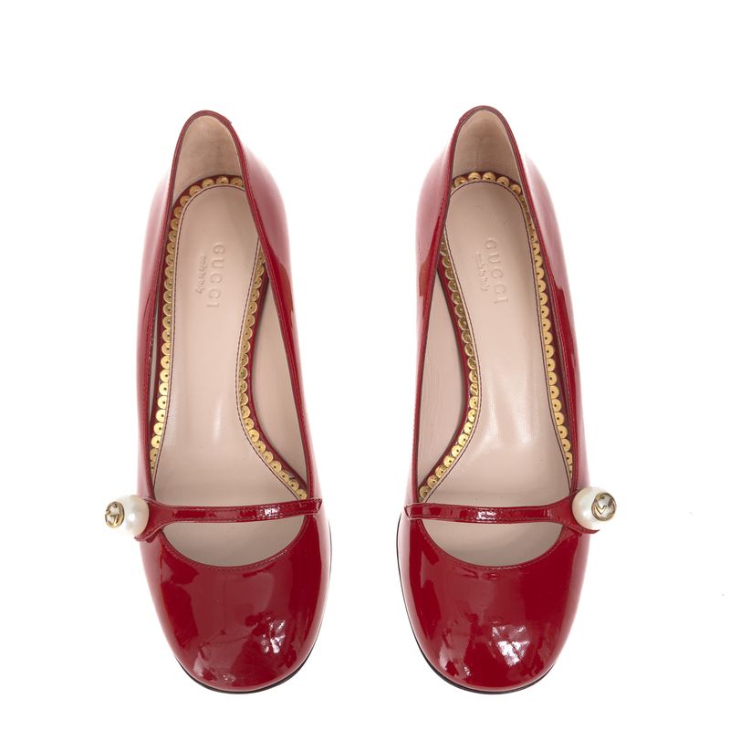 Sapato-Gucci-Arielle-Mary-Jane-Verniz-Vermelho