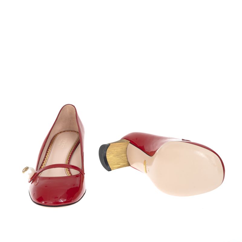 Sapato-Gucci-Arielle-Mary-Jane-Verniz-Vermelho