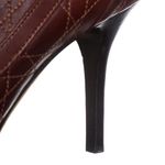 Bota-Christian-Dior-Couro-Marrom-Cano-Alto