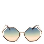 Oculos-Chloe-CE132s-Hexagonal-Marrom-